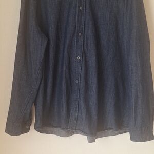 Slate & Stone Men's Dark Blue Denim Button-Up Shirt 100%cotton Like New Sz XXL